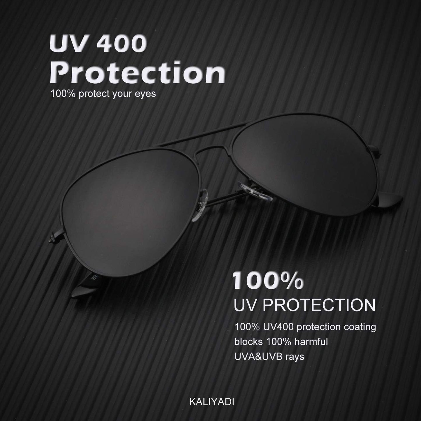 KALIYADI - Clásicos lentes de sol estilo aviador para hombres y muj...
