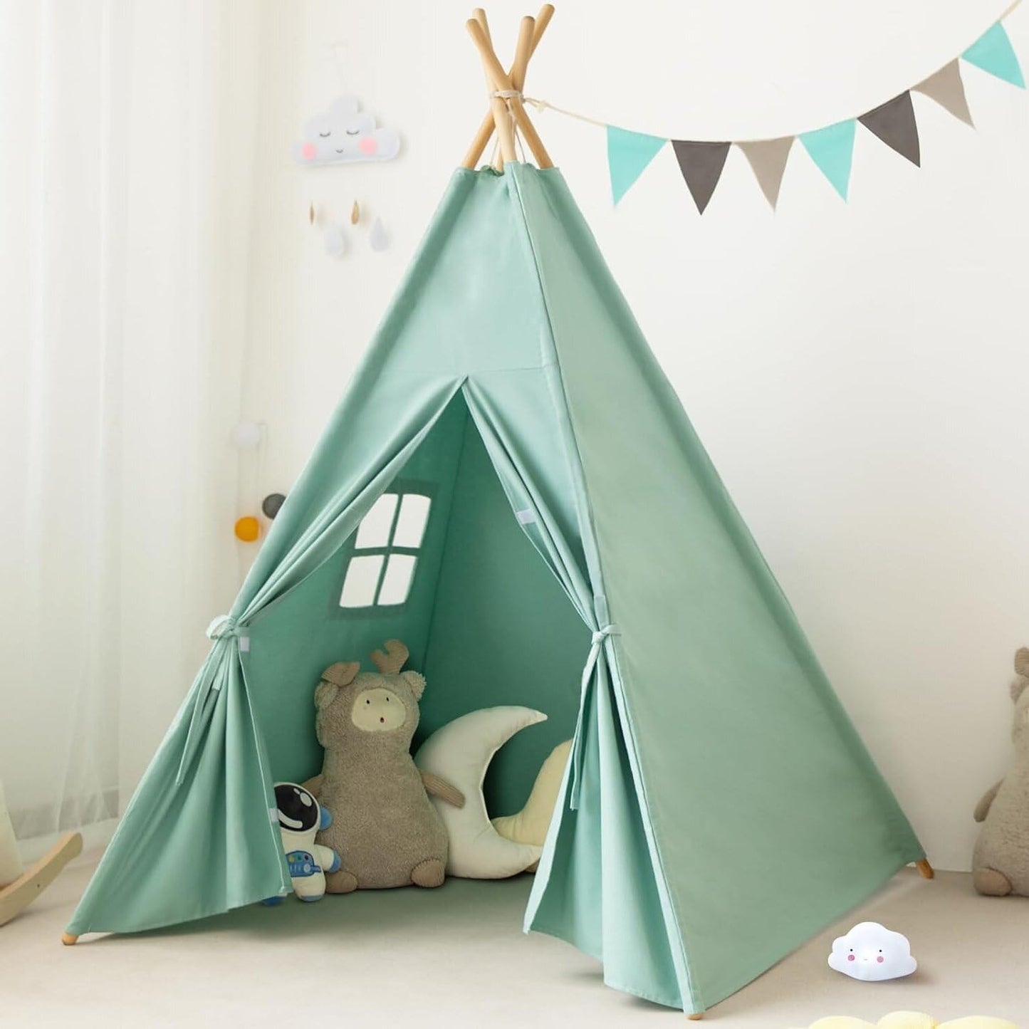 RongFa Tienda de campaña tipi para niños, tienda de campaña portáti...