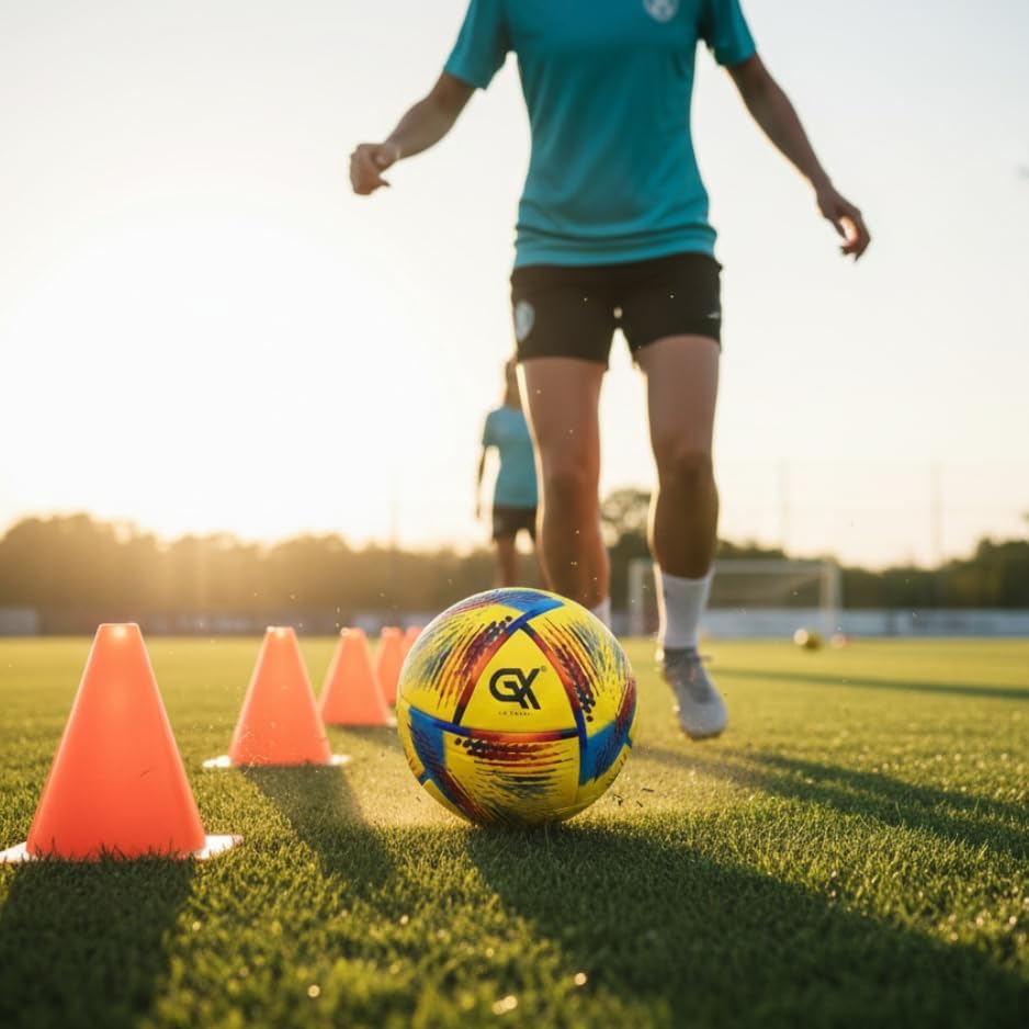 GX TOUR+ Balón de fútbol de poliuretano termoadherido tamaño 5 \u20...