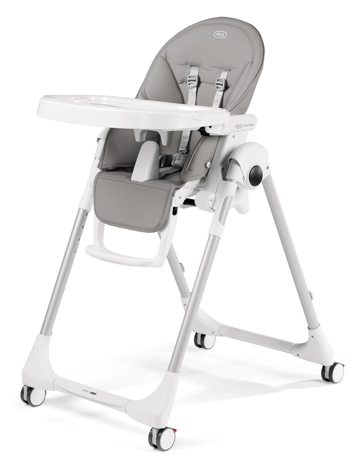 PEG Prima Pappa Zero 3 - Silla alta - Hielo (gris) | Para niños rec...