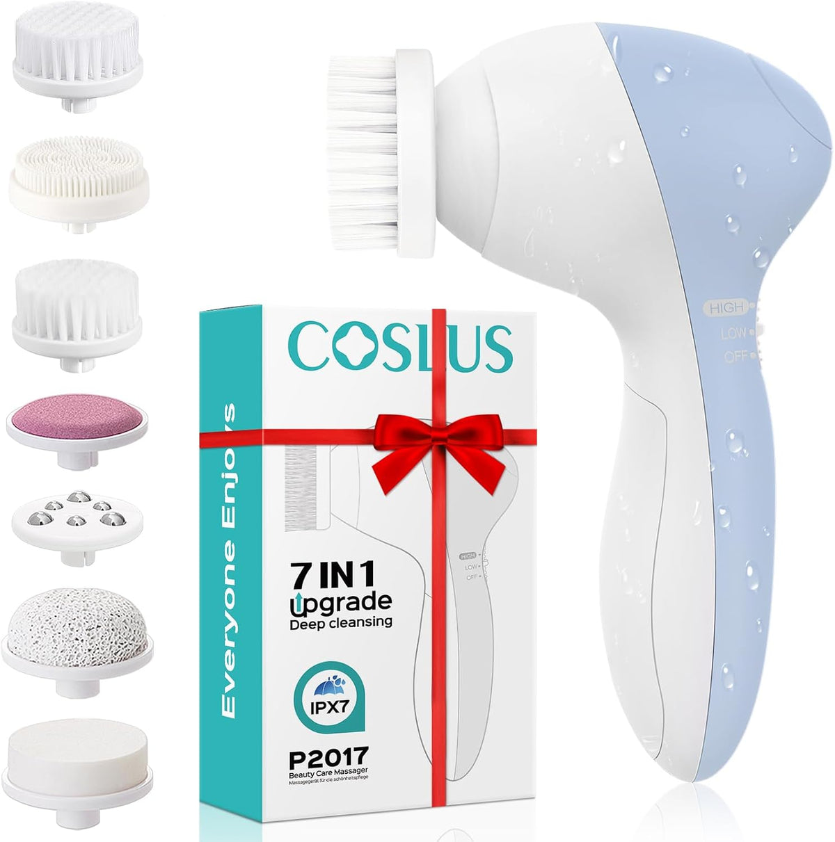 COSLUS Cepillo de Limpieza Facial Exfoliador Facial de Silicona: Di...