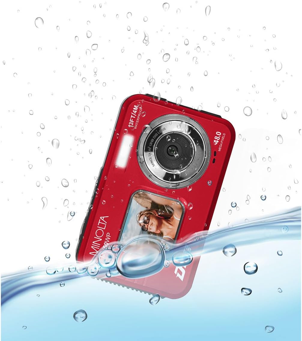 Minolta MN50WP 48MP 5K Ultra HD Pantalla LCD Dual Cámara Digital Im...