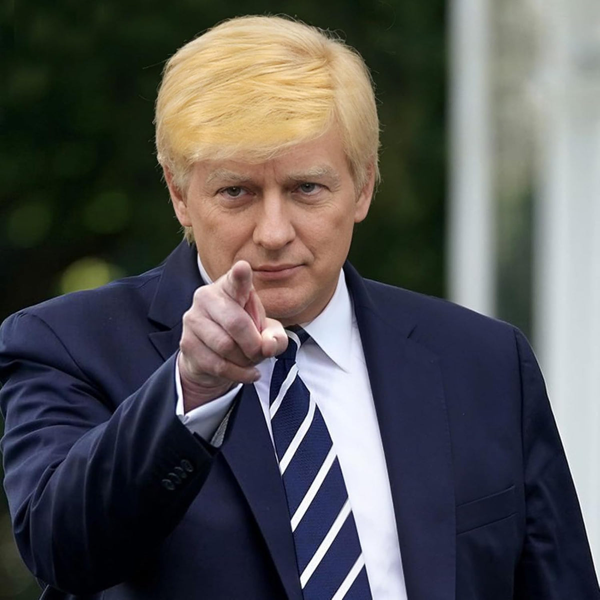 BCHR Peluca rubia para hombre, disfraz de Donald, pelucas rubias si...