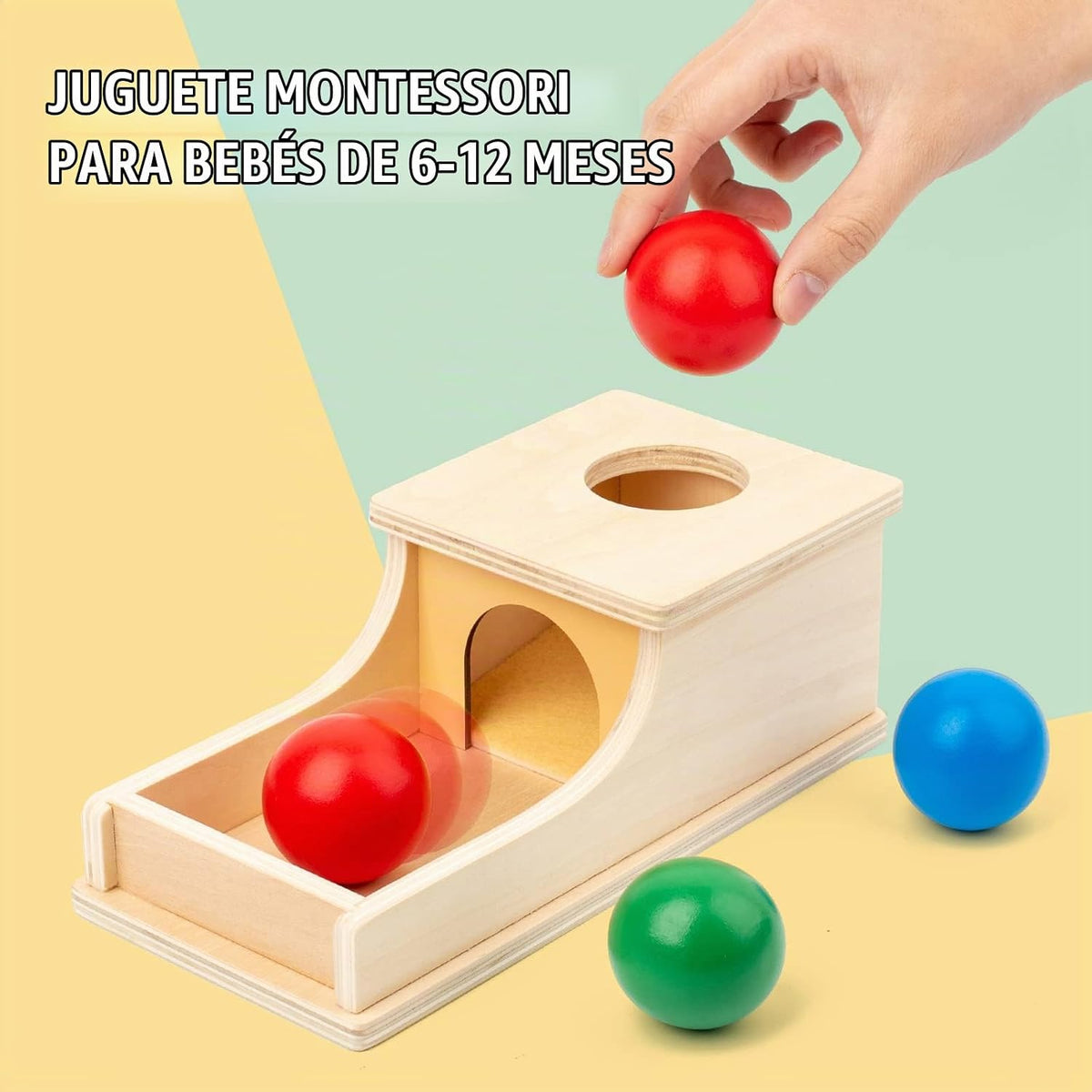 Busy edition Montessori Toys Caja de objetos de permanencia con son...