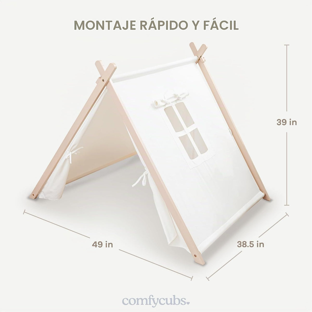 Tienda de campaña infantil Comfy Cubs - Tipi de algodón transpirabl...