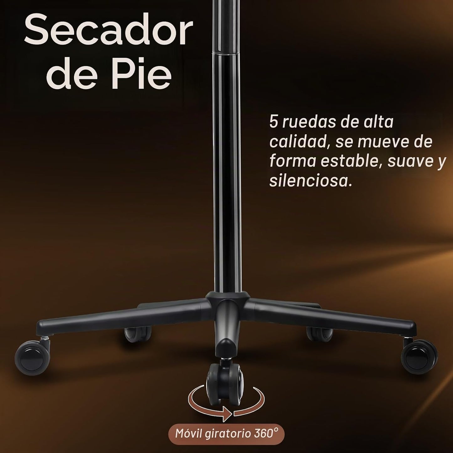 Secador de pelo con capucha con ajuste de tiempo, controles táctile...
