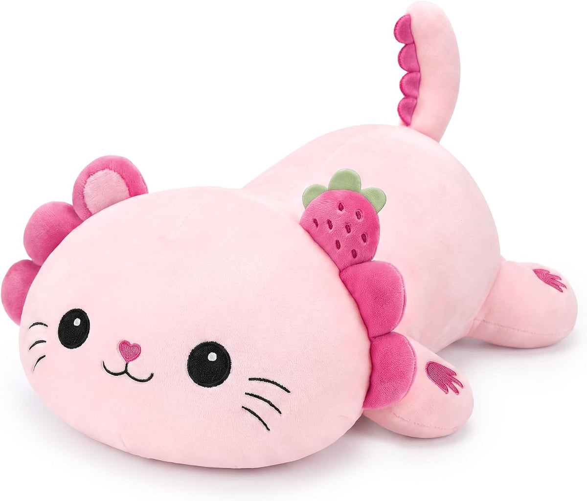 Onsoyours Almohada de peluche original de gato de ajolote de 13 pul...