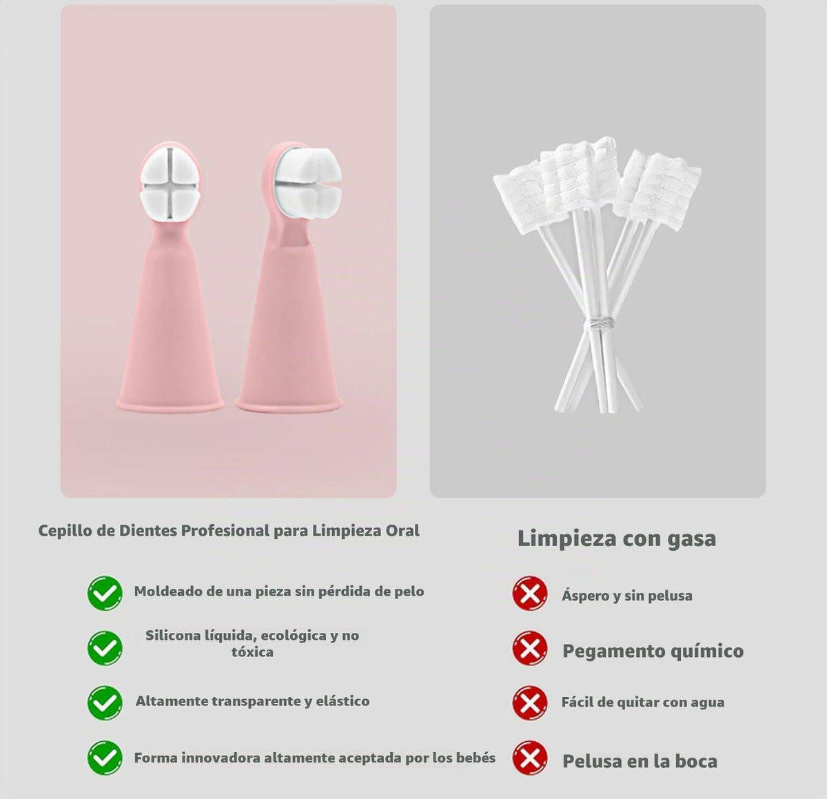 FOREVIVE Cepillo de dientes para bebés y niños pequeños de 0 a 3 añ...