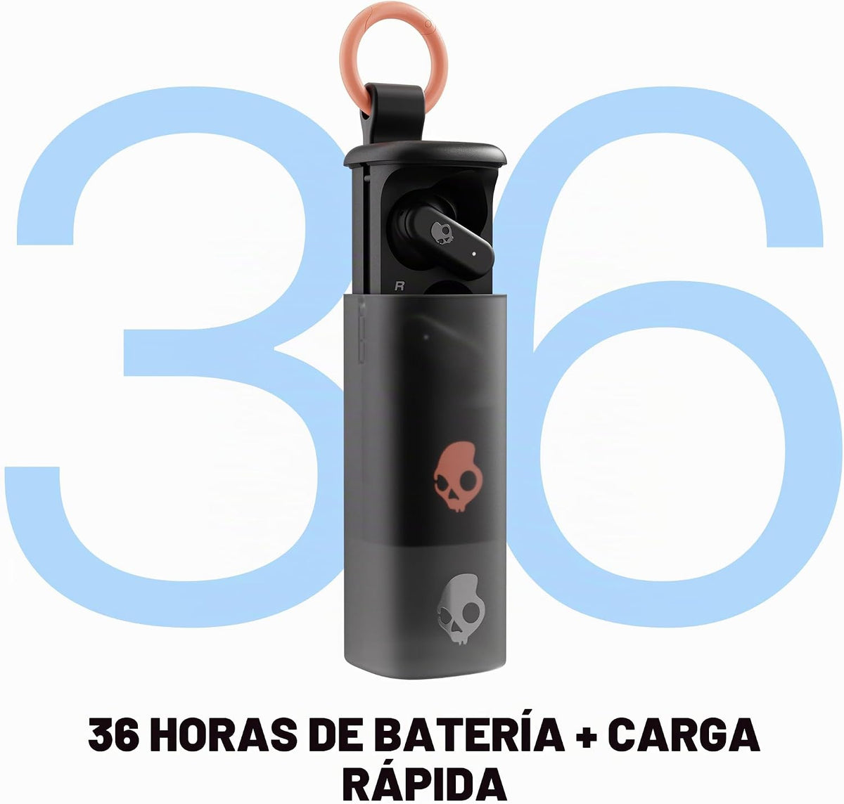 Skullcandy Dime Evo - Auriculares inalámbricos con estuche para cua...