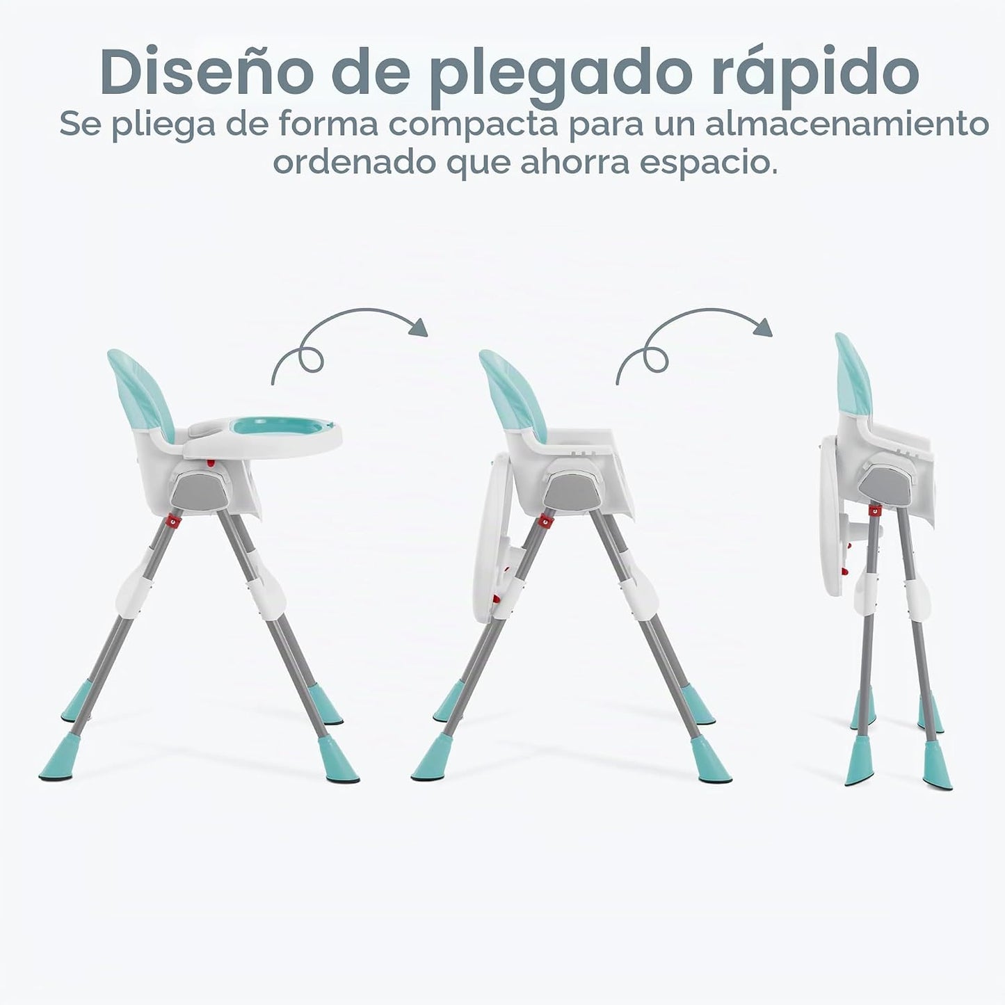 Dream On Me Silla alta portátil 2 en 1 Tabletalk, silla alta compac...