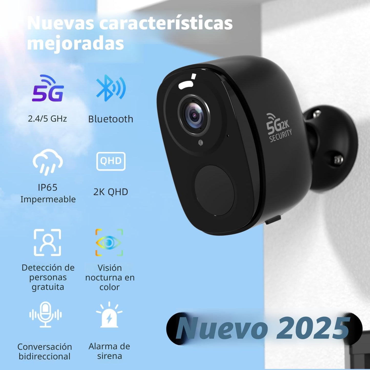 Rraycom Paquete de 4 cámaras de seguridad inalámbricas para exterio...