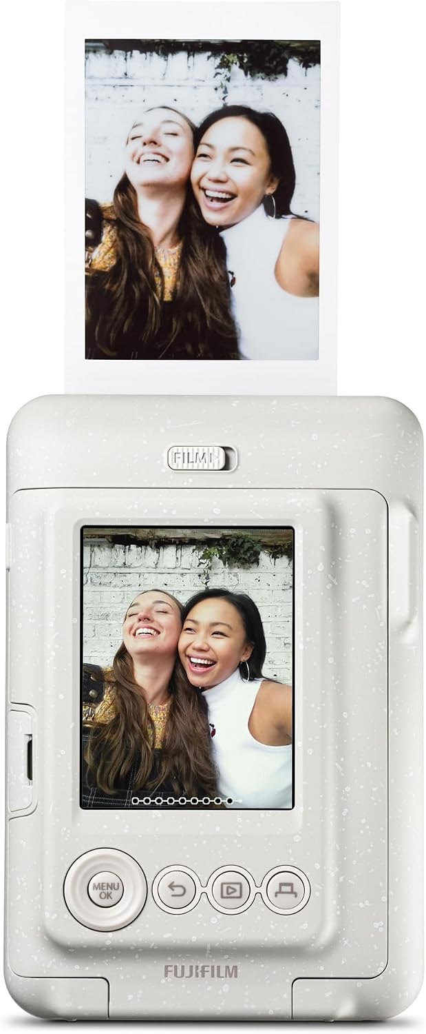 Cámara instantánea Fujifilm Instax Mini LIPLAY Híbrida - Blanco Neb...