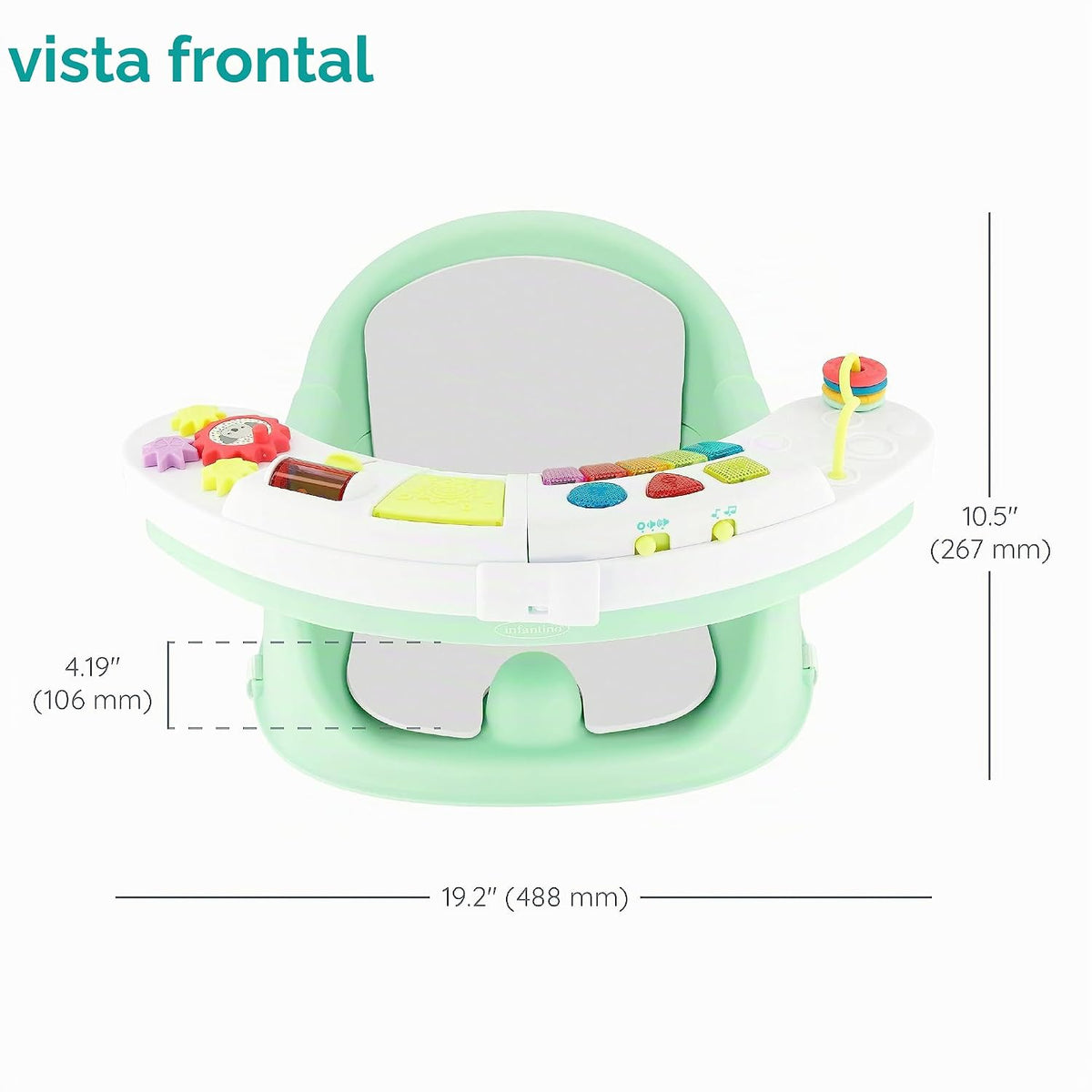 Infantino Music &amp; Lights Asiento de Descubrimiento y Elevador 3...