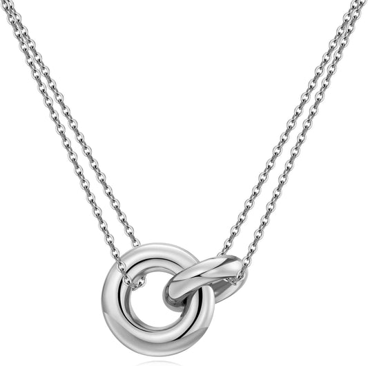 AllenCOCO - Collar de oro delicado para mujer, collares lindos y de...