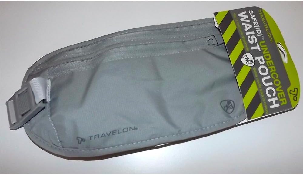 Travelon Cartera de viaje con bolsillo de cintura para ropa interio...