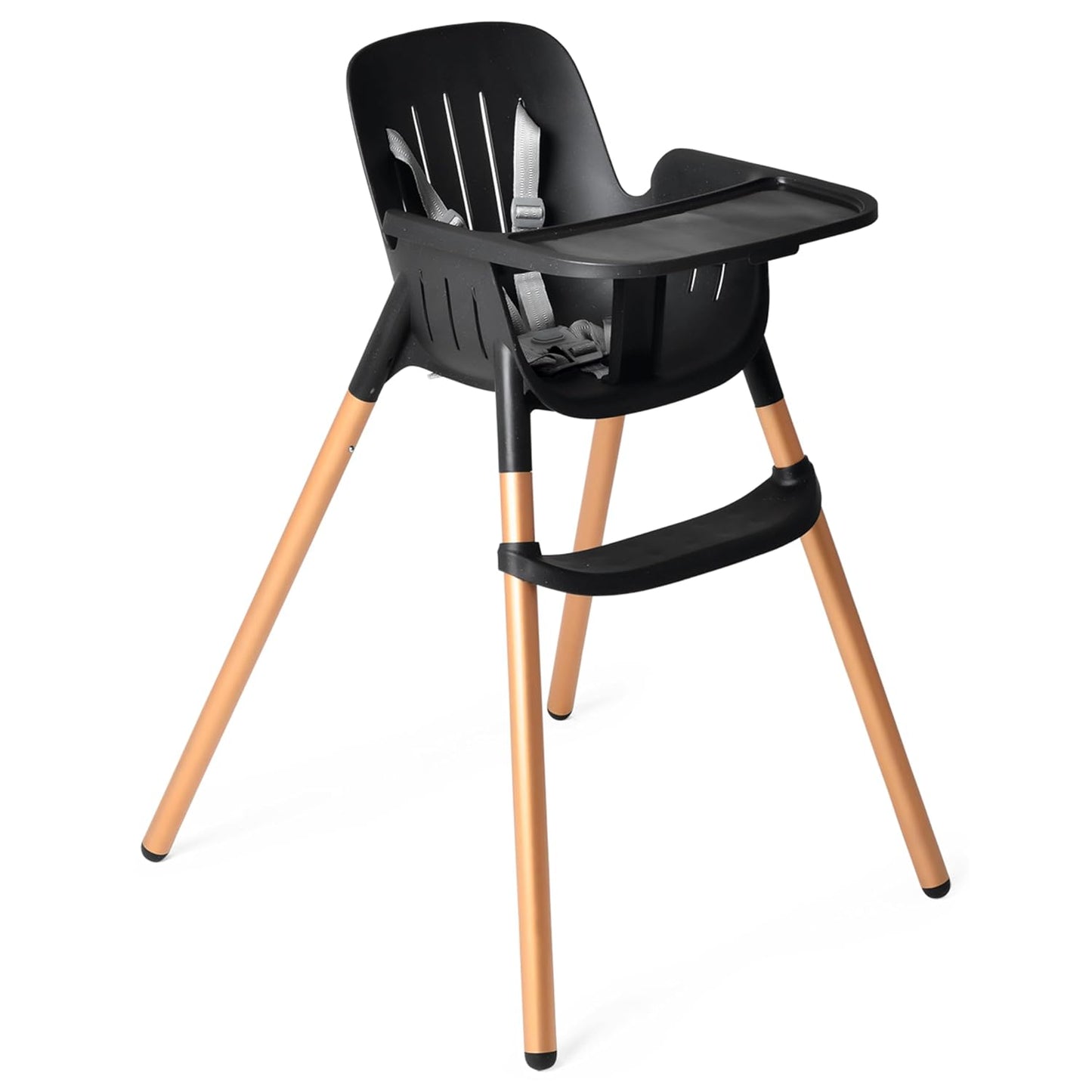 PEG Poke - Silla alta - Midnight Sky (negro y dorado) | Moderno y f...