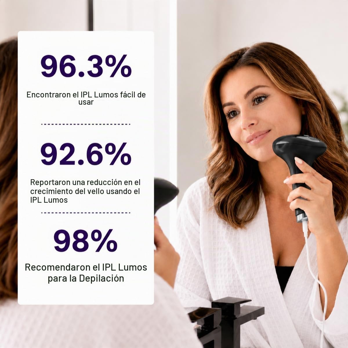 Michael Todd Beauty LUMOS Laser IPL Dispositivo de depilación para...