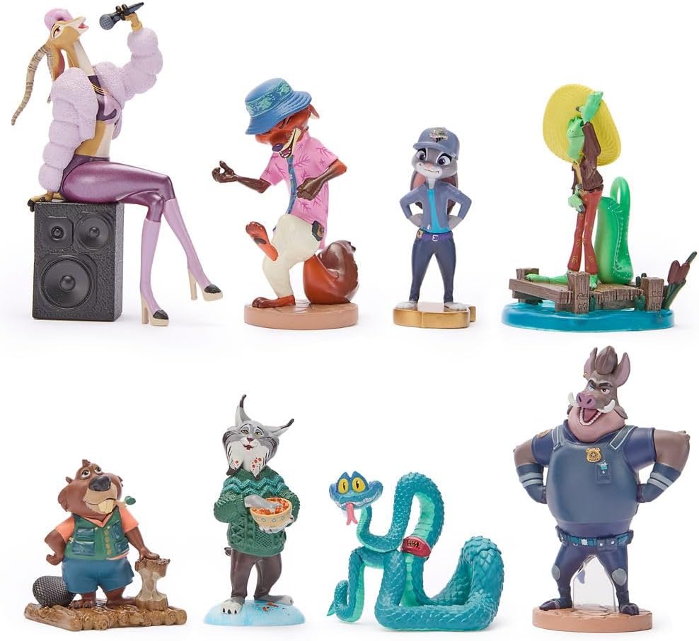 Disney Store Juego oficial de 2 figuras de Zootopia \u2013 8 figura...