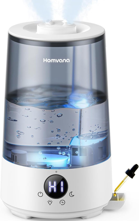 Homvana Humidificadores para dormitorio y hogar, 3.6 L de llenado s...