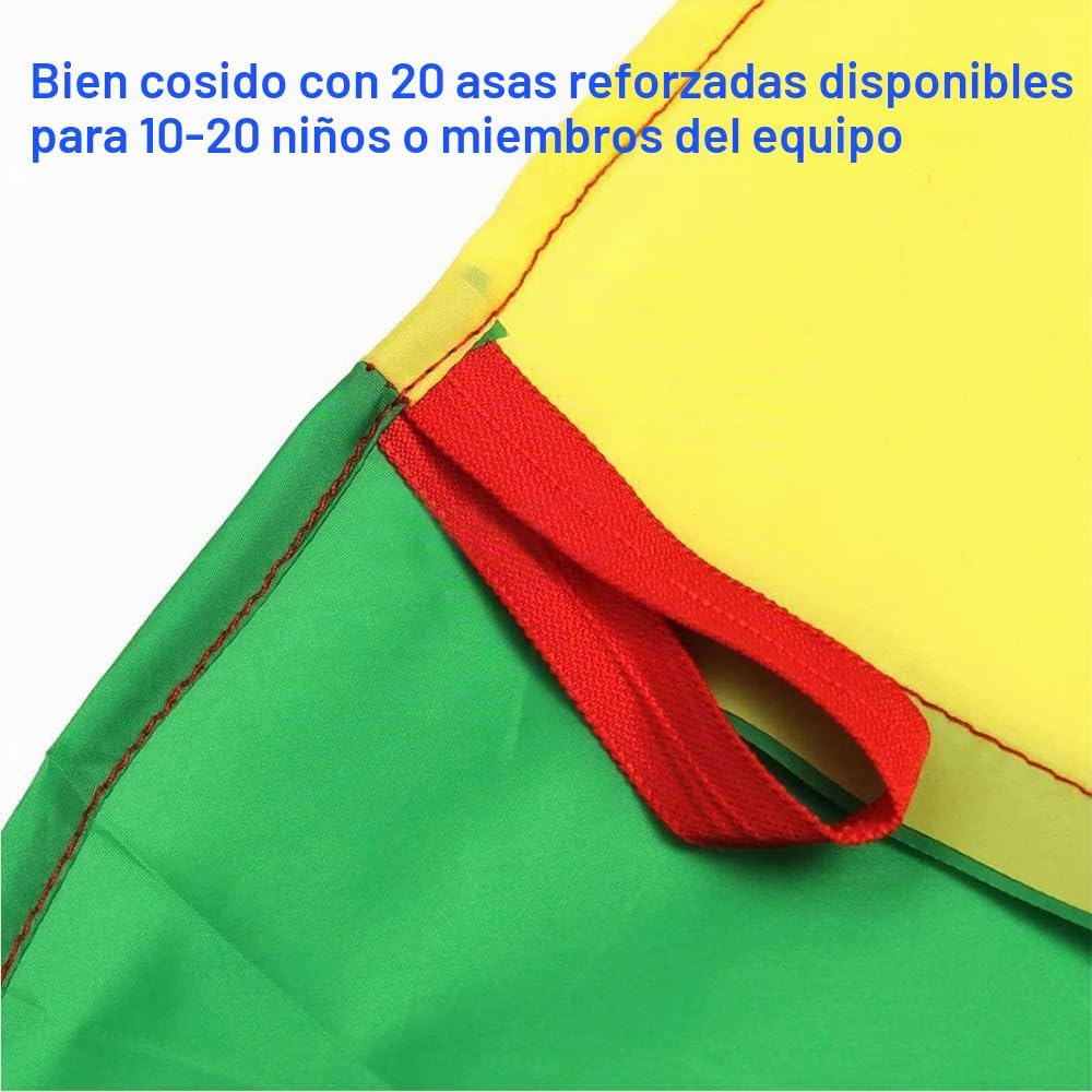 AMYESE Paracaídas arcoíris de 6.5 pies\/10 pies\/12 pies\/13 pies\/...