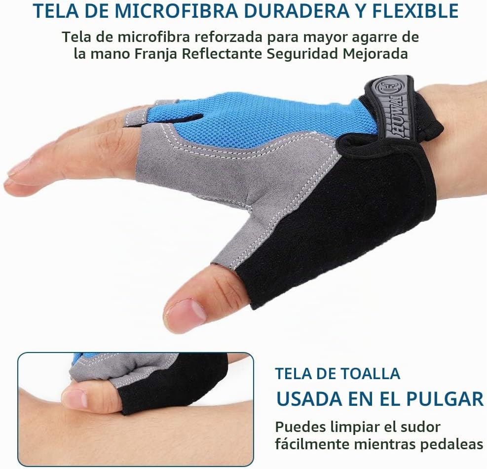 Accmor Guantes de ciclismo para hombres y mujeres, guantes de cicli...