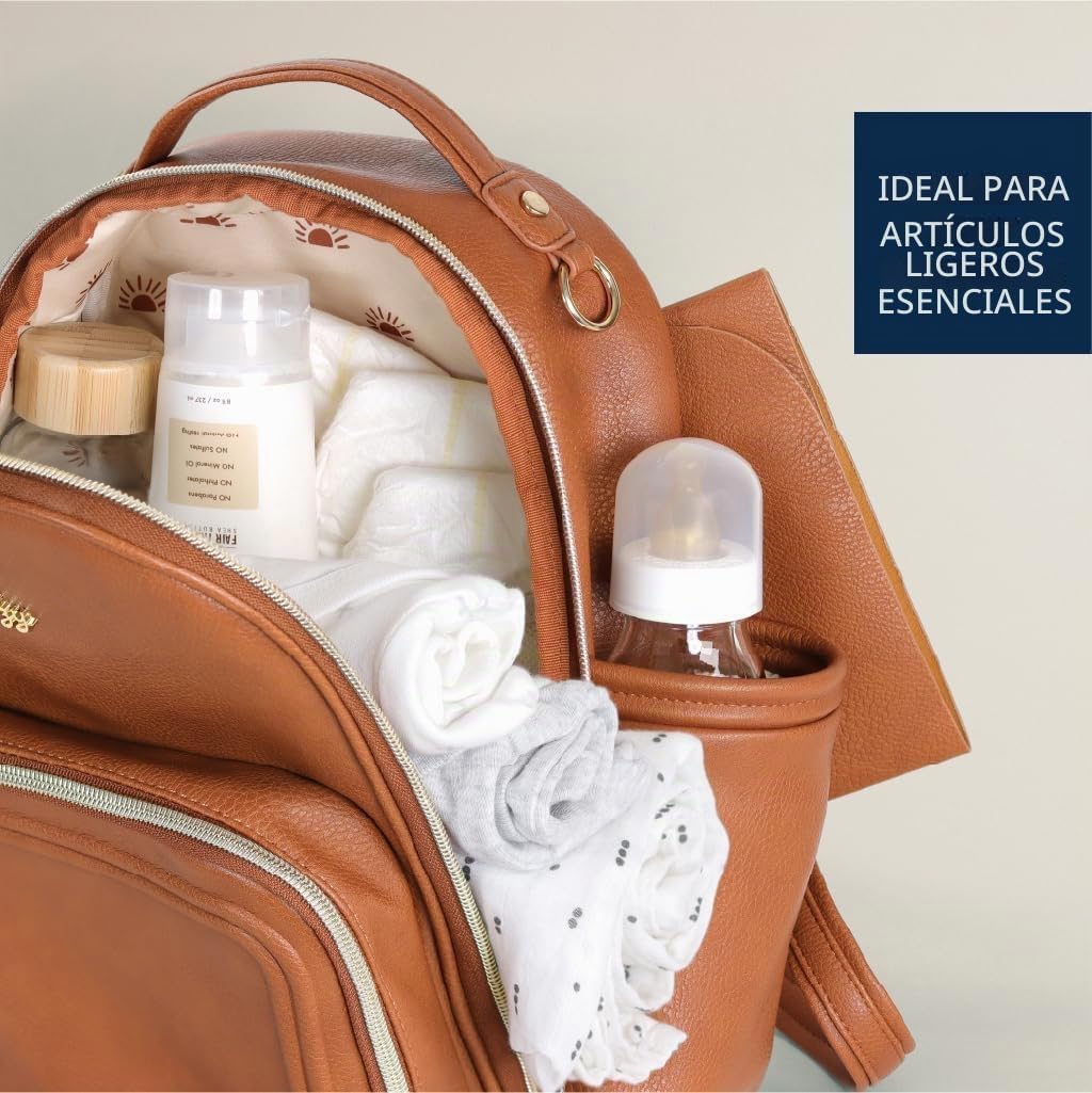 Itzy Ritzy Mini mochila para pañales - 10 bolsillos con cambiador (...
