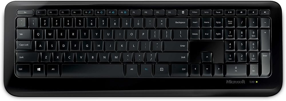 Microsoft Teclado Inalámbrico 850 Edición Especial con AES - Negro....