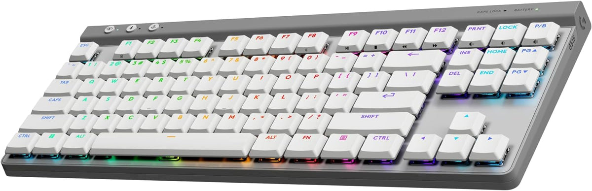 Logitech G515 Teclado inalámbrico para juegos TKL, LIGHTSYNC RGB, d...