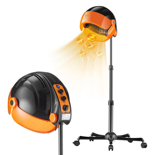 VEVOR Ionic - Secador de pelo con capucha con ajuste de velocidad y...