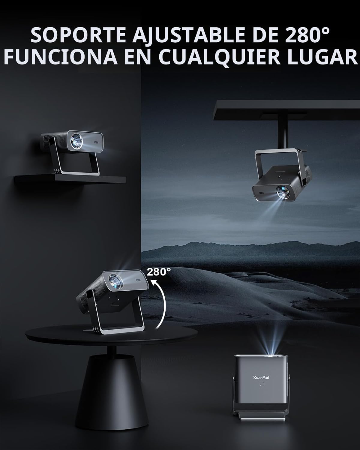 [Aplicación con licencia oficial y enfoque automático] Proyector es...