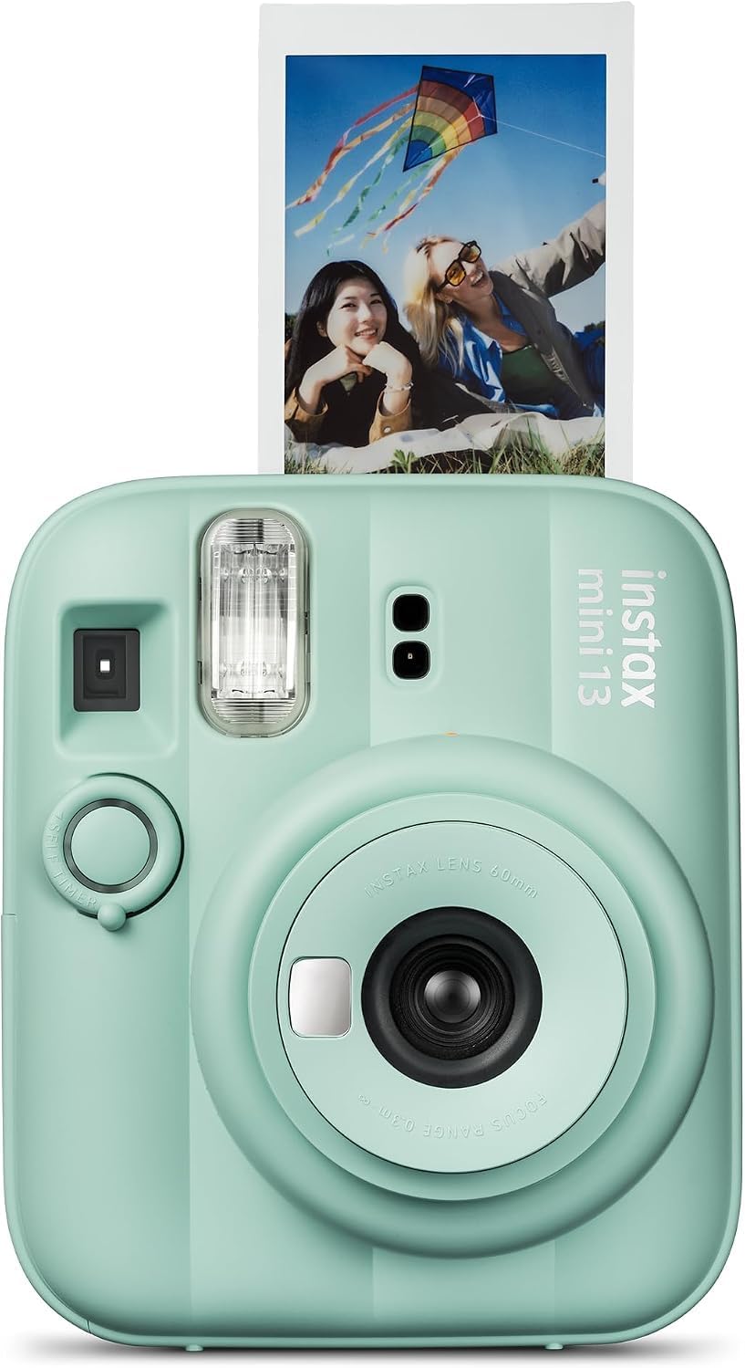 FUJIFILM Instax Mini 13 Lagoon Green - Cámara de película instantán...