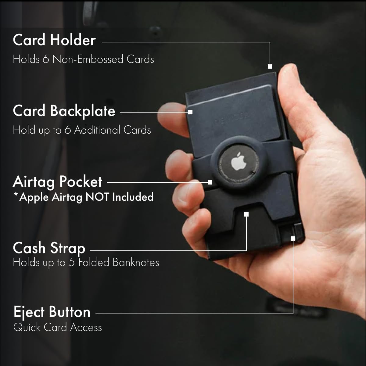 Ekster - Tarjetero de aluminio para AirTag
