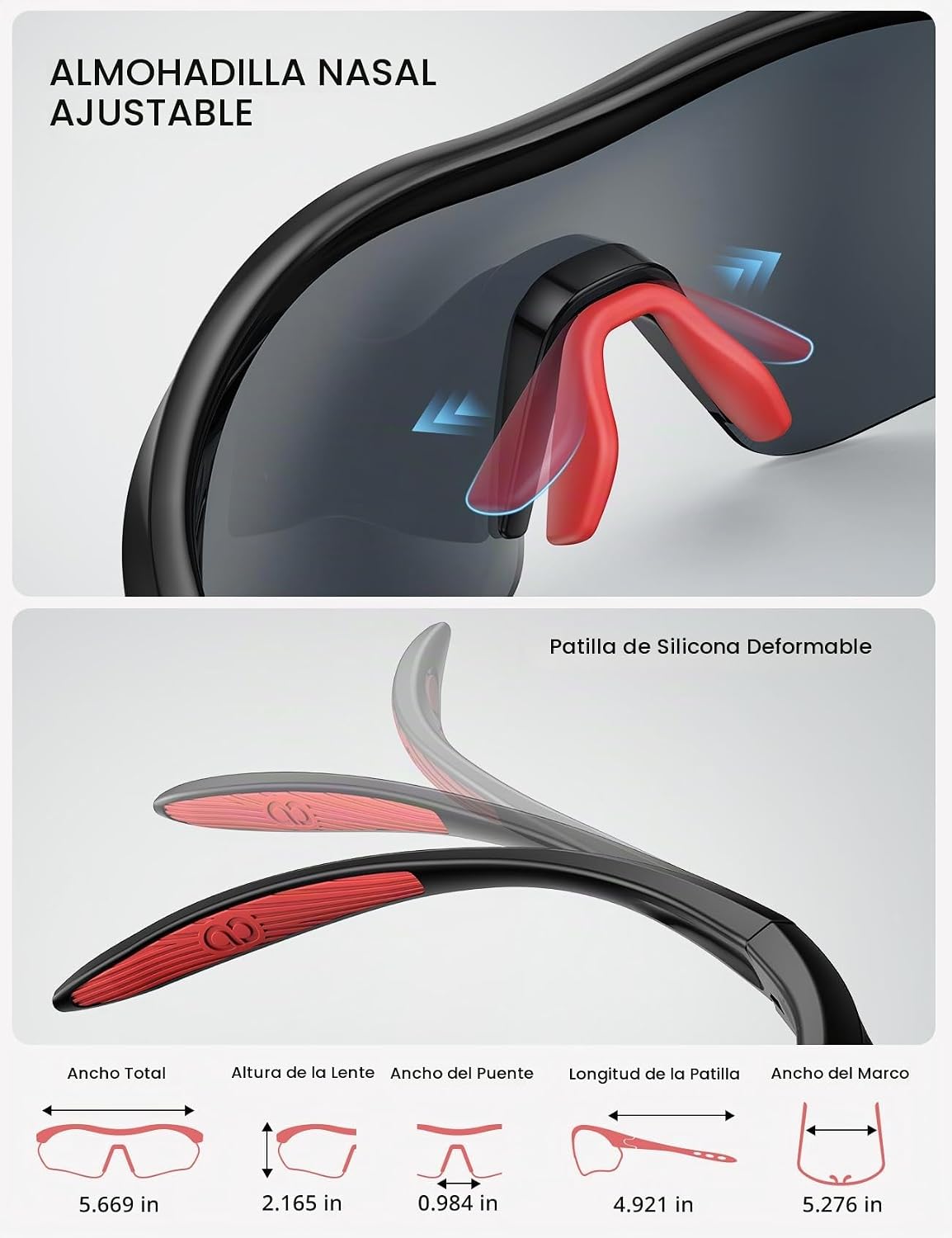 Lamicall Gafas de sol deportivas polarizadas de 0.78 oz \u2013 Prot...