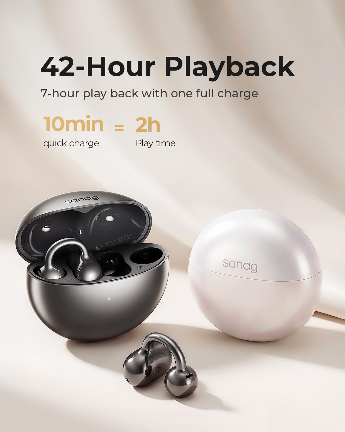 Sanag S6S Ultra Open Ear Auriculares inalámbricos Bluetooth con cli...