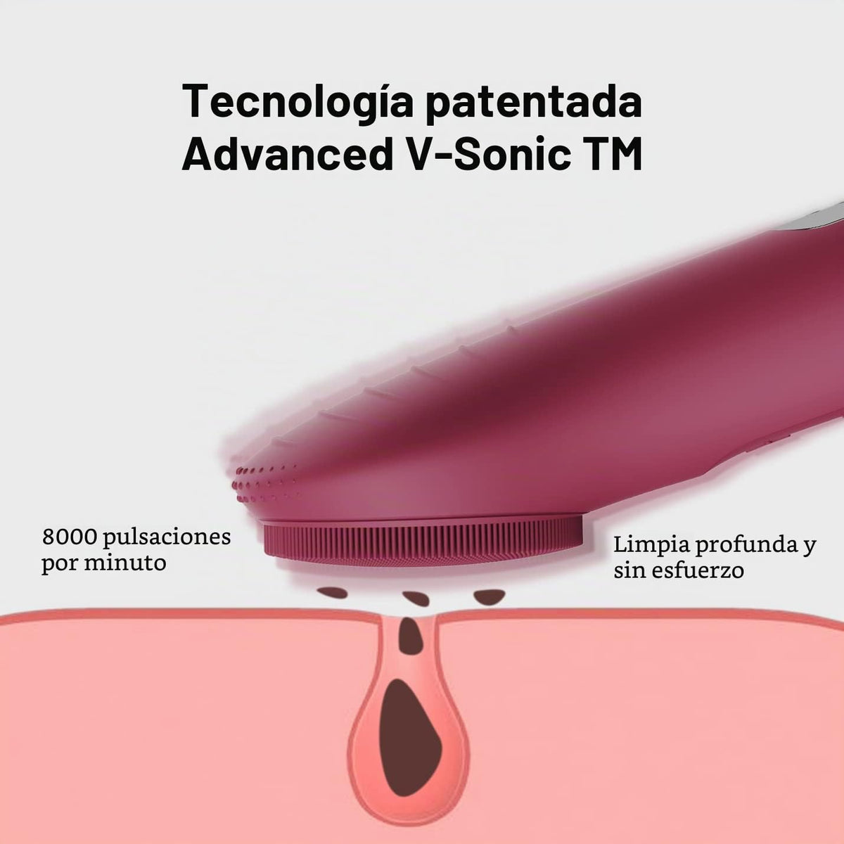 Exfoliador Facial, NågraCoola CLIE Cepillo de Limpieza Facial, Cepi...