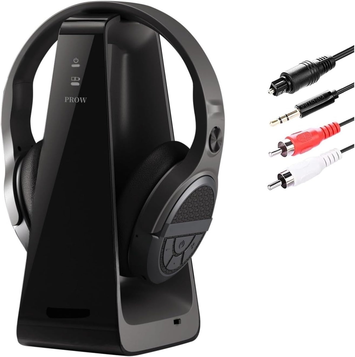 Auriculares inalámbricos de TV para personas mayores con botones gr...
