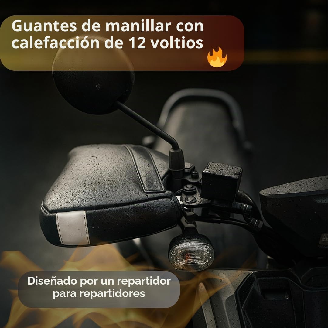 Manoplas de manillar de motocicleta con calefacción de 12 V \u2013...