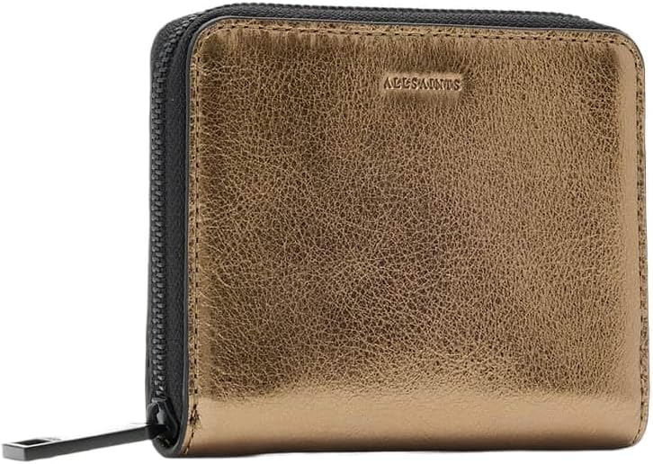 AllSaints Lena W508XC - Cartera hexagonal con cremallera, color lat...