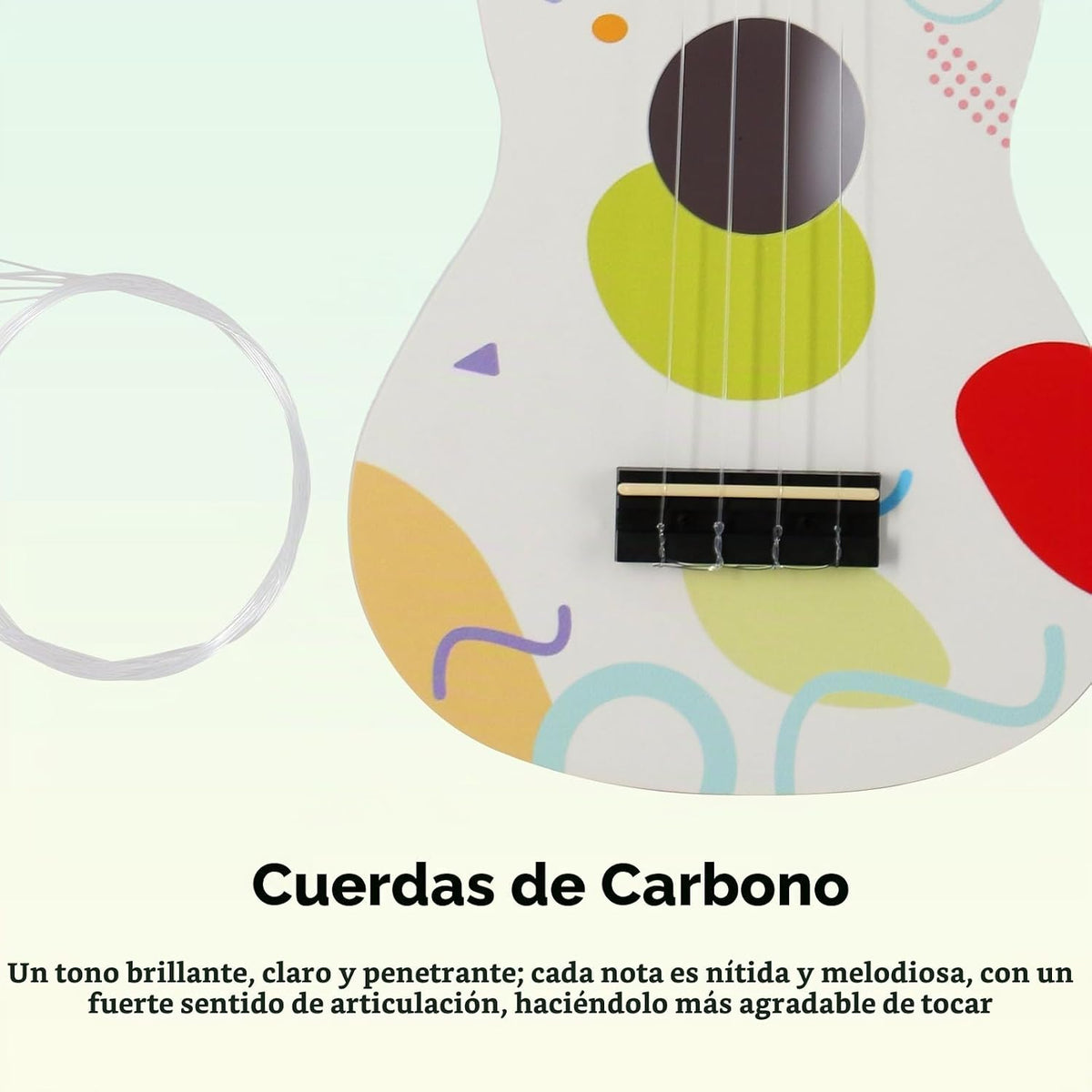 RANMING Ukelele ukelele de 21 pulgadas para niños, kit de iniciació...