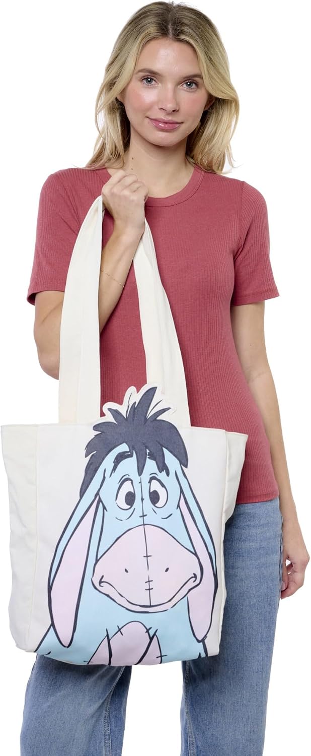 Disney Tote Pooh Eeyore Mickey Minnie Stitch Bolsa de lona