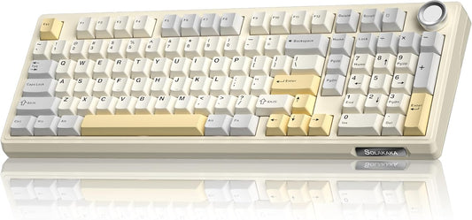 SOLAKAKA KI99 Pro - Teclado inalámbrico para juegos al 96 %, teclad...