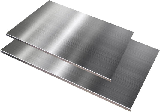 Juego de tablas de cortar de acero inoxidable para cocina, 2 tablas...