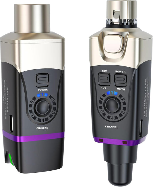 Xvive U35C - Sistema de micrófono inalámbrico 5.8GHz con transmisor...