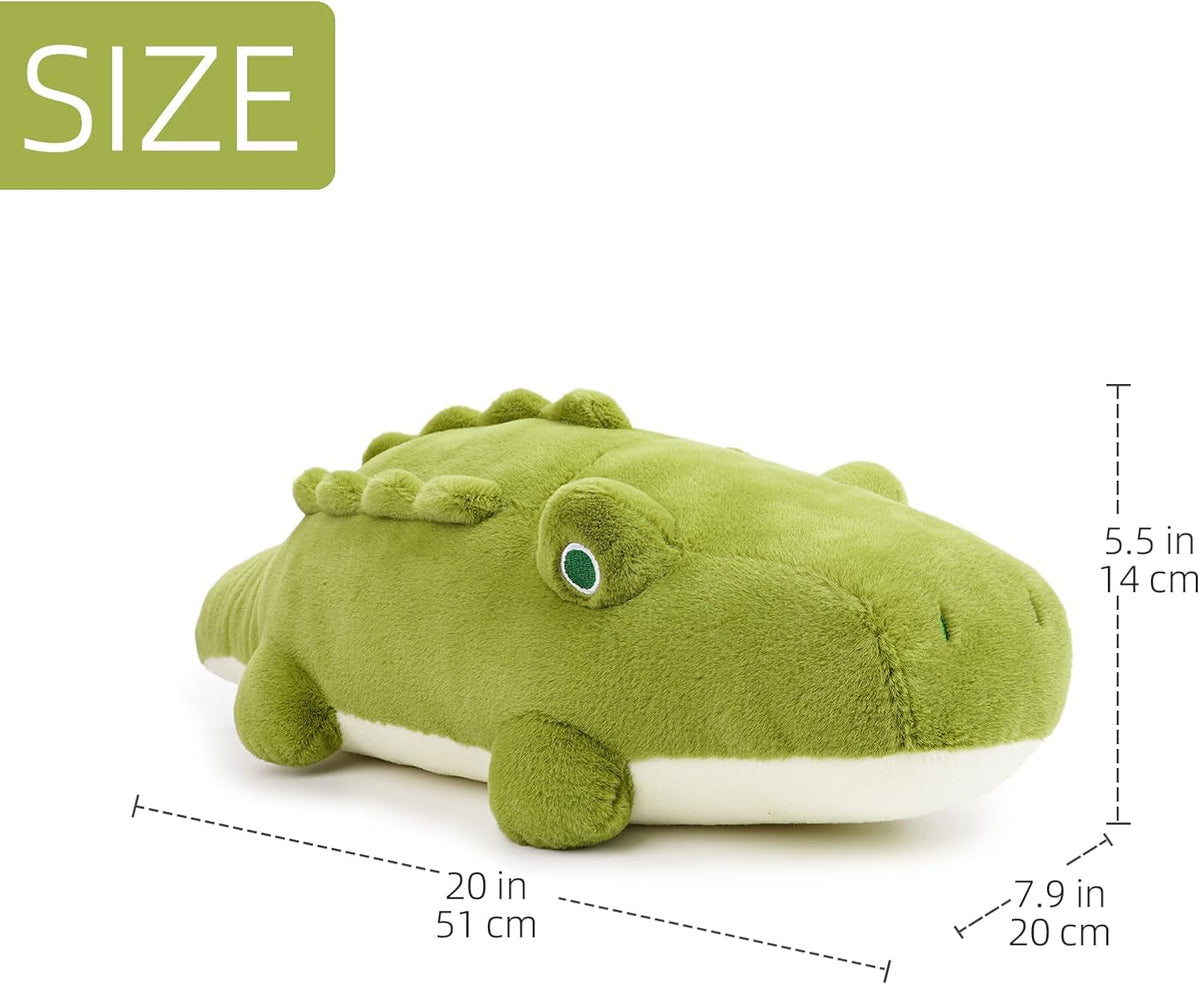 WEIGEDU Juguete de peluche de cocodrilo cocodrilo, 20 pulgadas, ver...