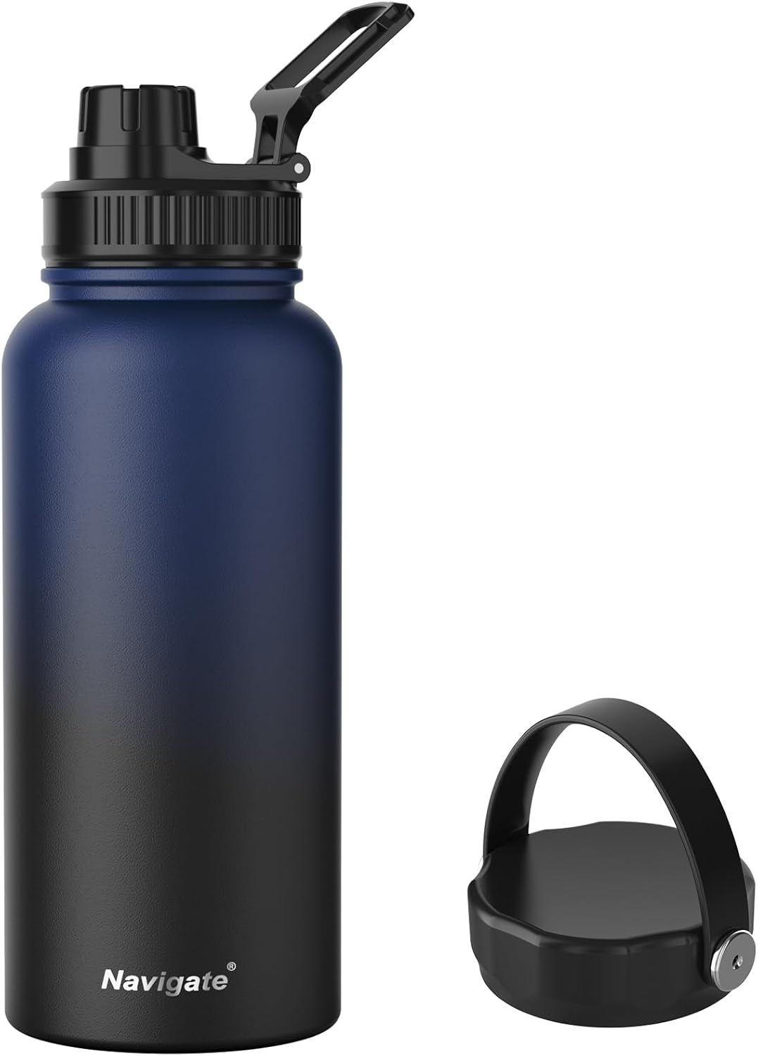 Navigate Botella de agua aislada de acero inoxidable de 64 onzas, d...