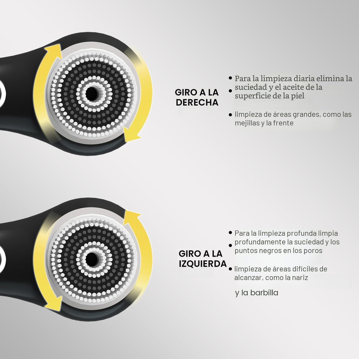 UMICKOO Exfoliante facial, cepillo de limpieza facial recargable co...