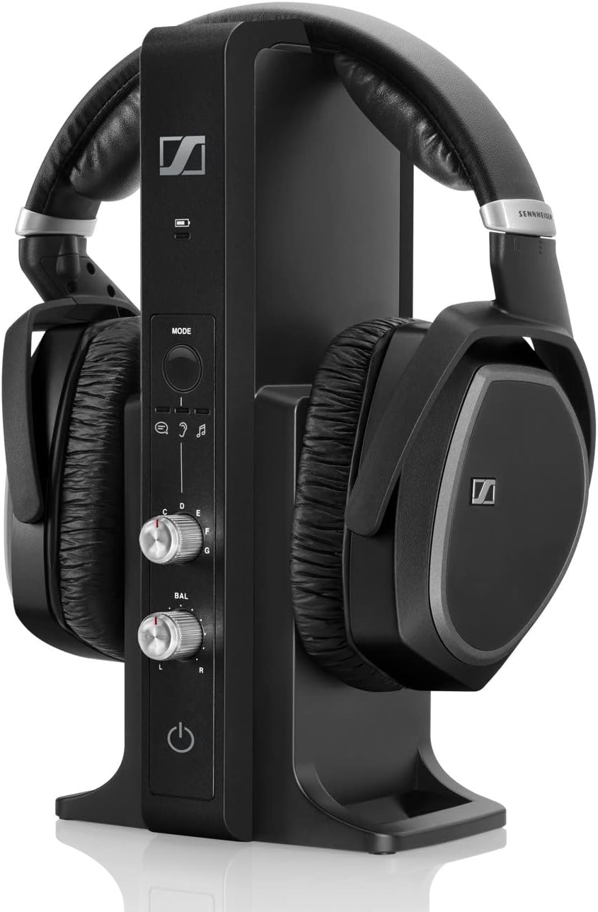 Sennheiser RF sistema de audífonos inalámbricos 1 Negro