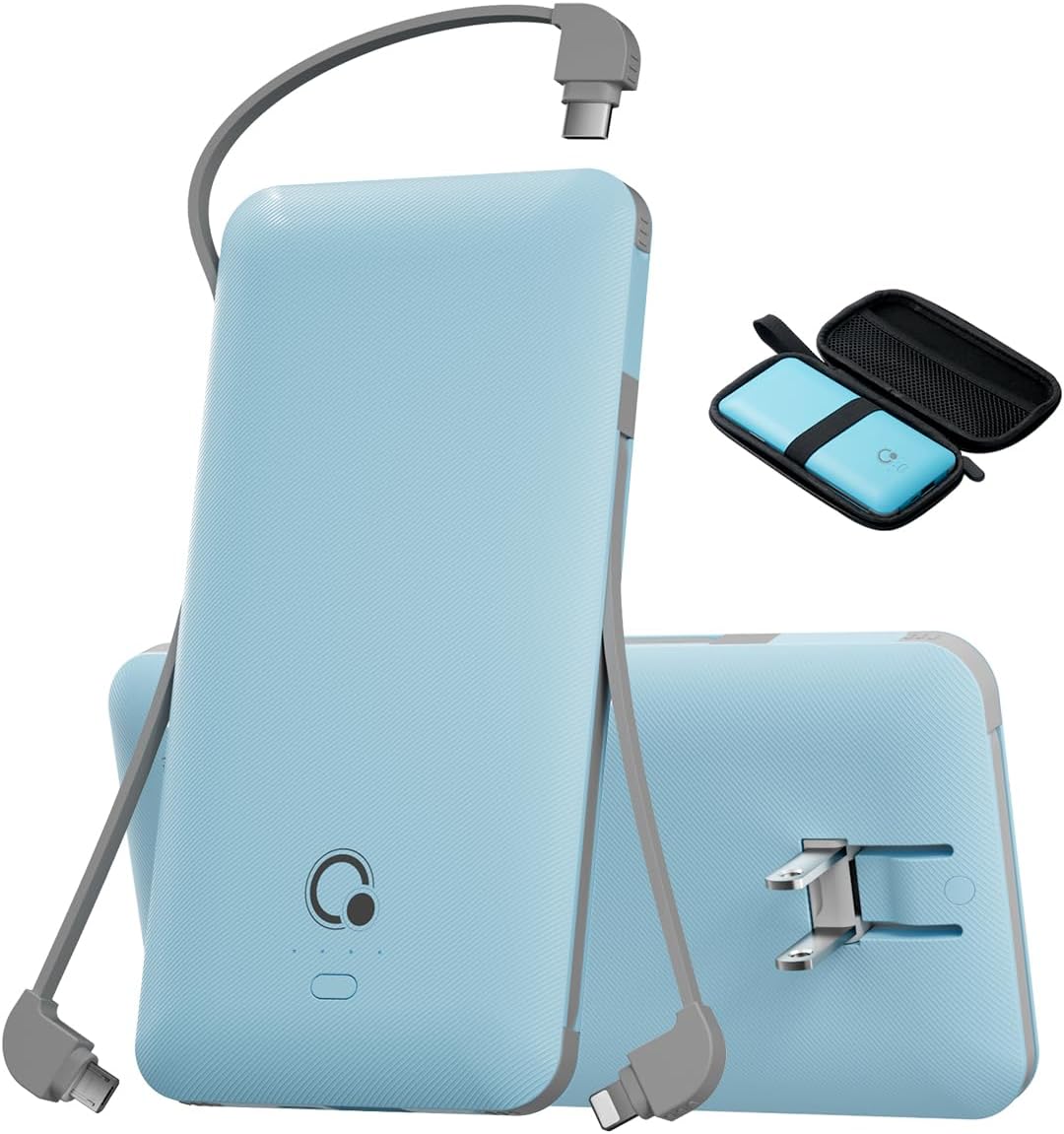Q 10000 mAh Banco de energía, cargador portátil delgado, paquete de...