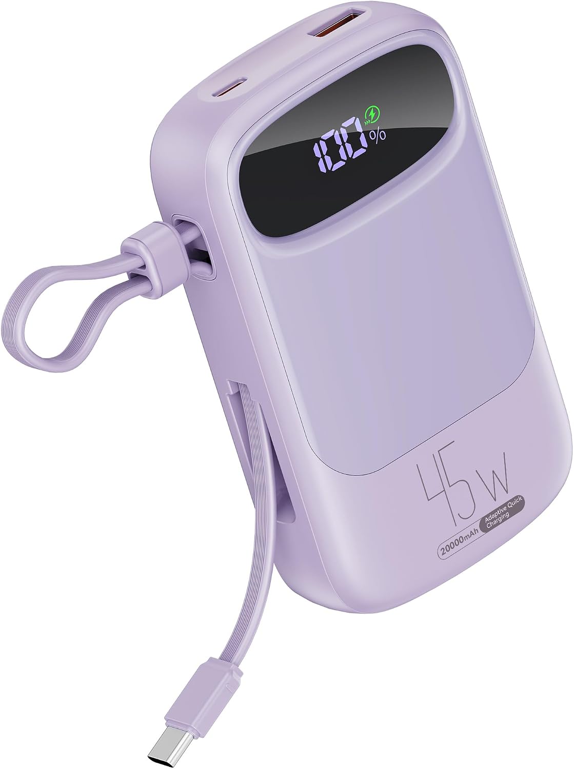 RETMSR Cargador Portátil 20000mAh 45W USB C Carga Rápida, Cable Inc...