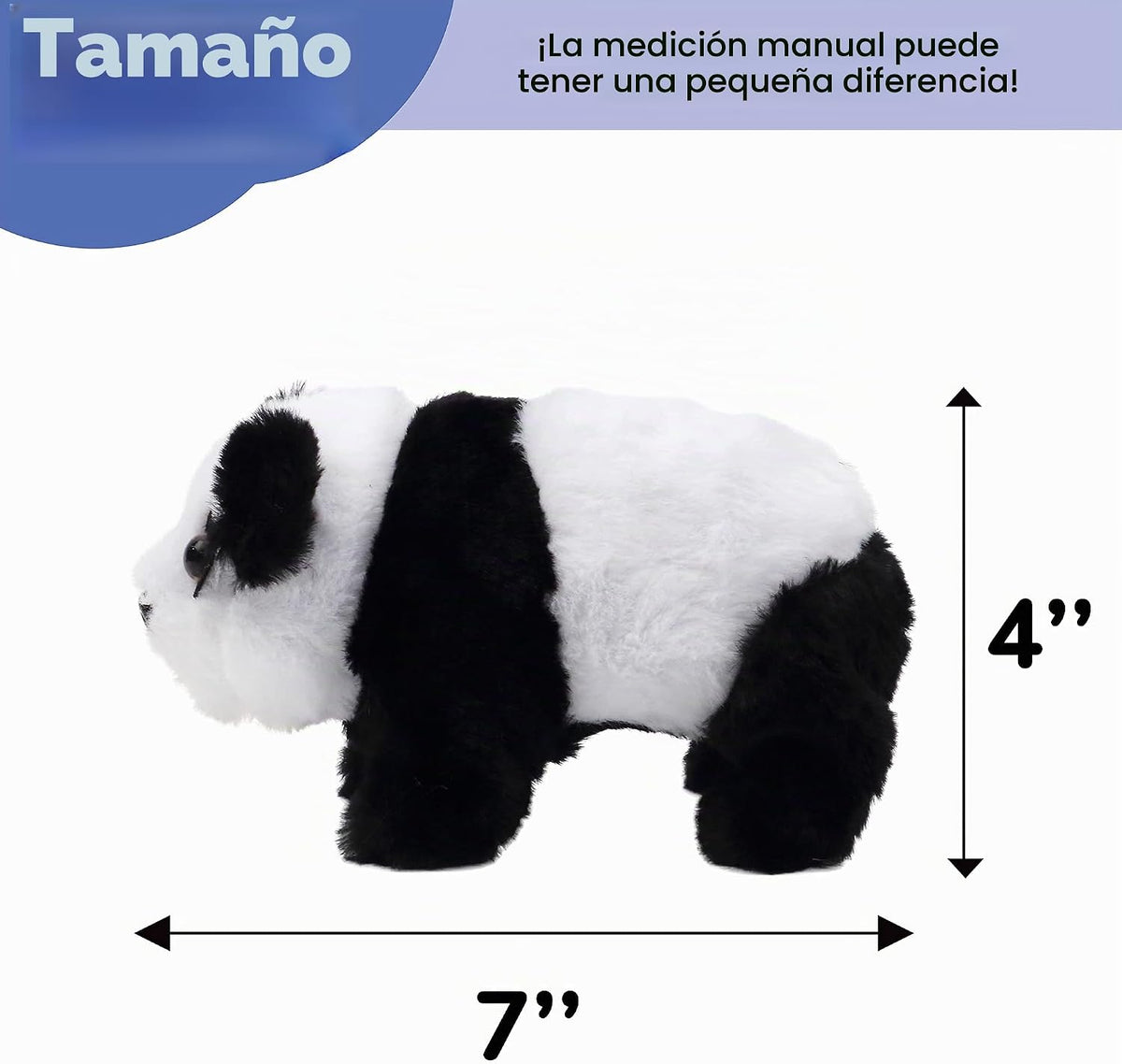 Hopearl Crawling Panda - Juguete electrónico interactivo de peluche...